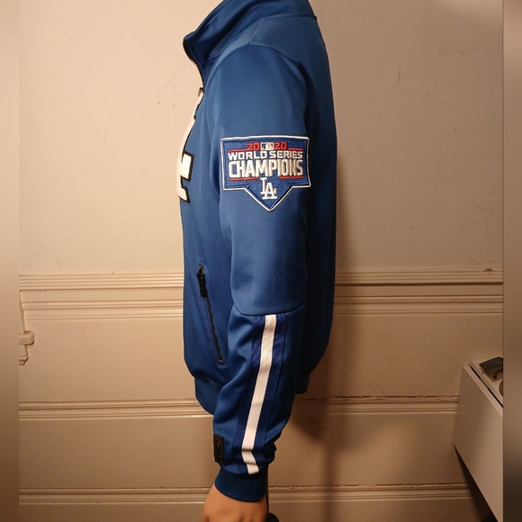 Dodgers 2020 World Series Champions track jacket Pro Standards Small - Picture 3 of 6